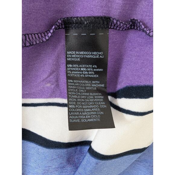 Chico's Blue and Purple Abstract Midi Dress - Picture 6 of 8